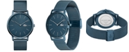Lacoste Men's Moon Blue Stainless Steel Mesh Bracelet Watch 40mm
